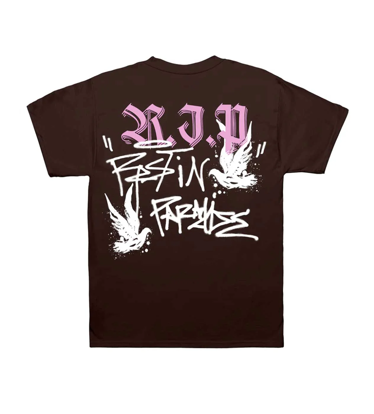 Revenge Graffiti Dove Tee Chocolate Brown - Image 2