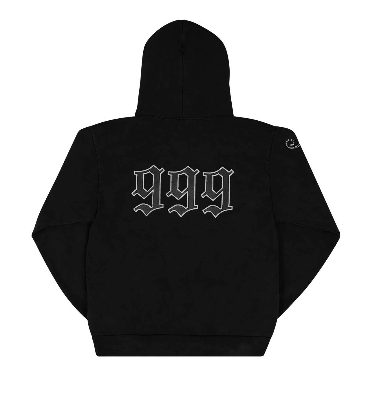 Revenge Graphite Portrait Hoodie Black - Image 2