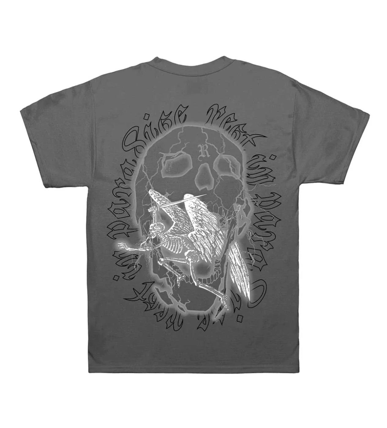 Revenge Skeleton Angel Tee Vintage Black - Image 2