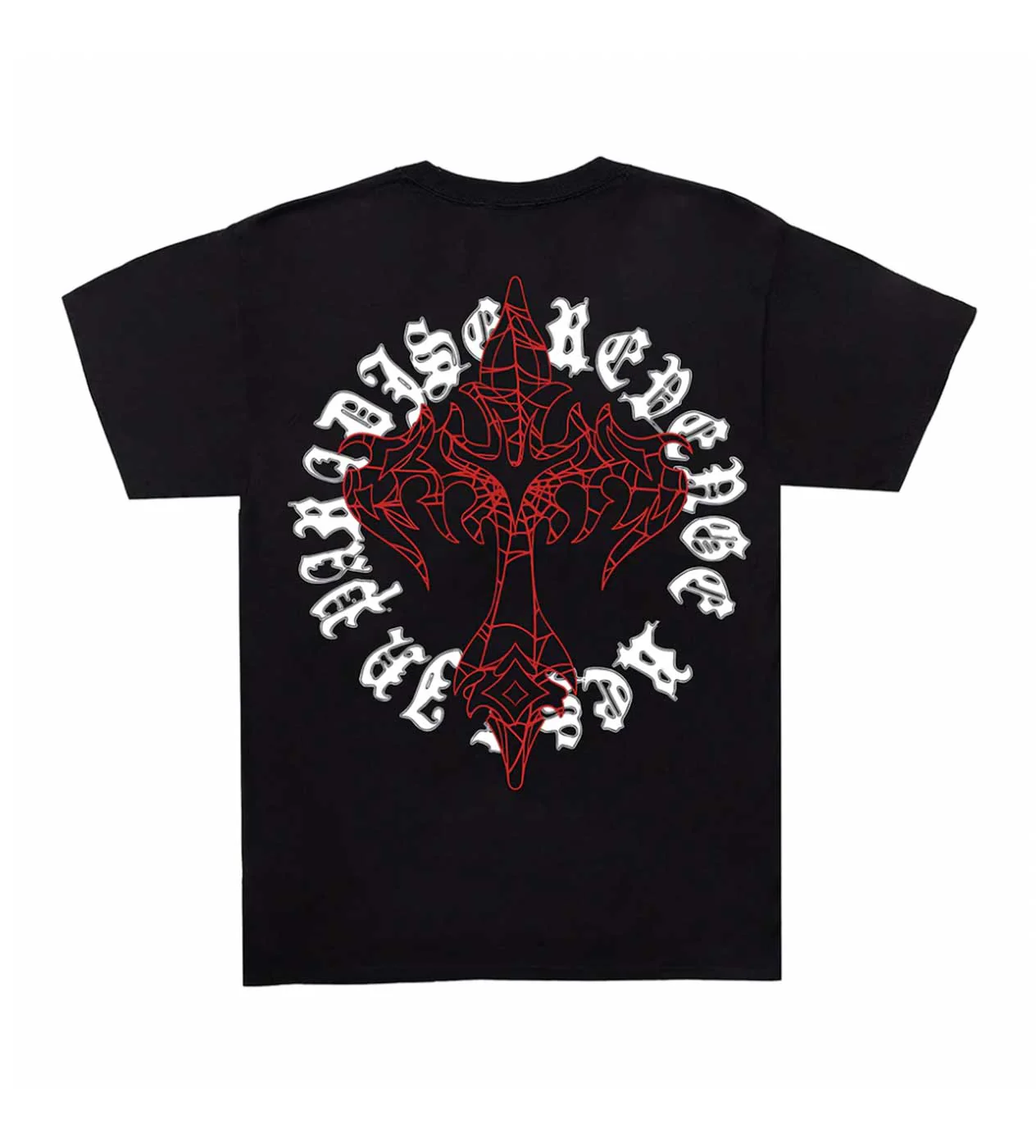 Revenge Web Cross Black Tee - Image 2