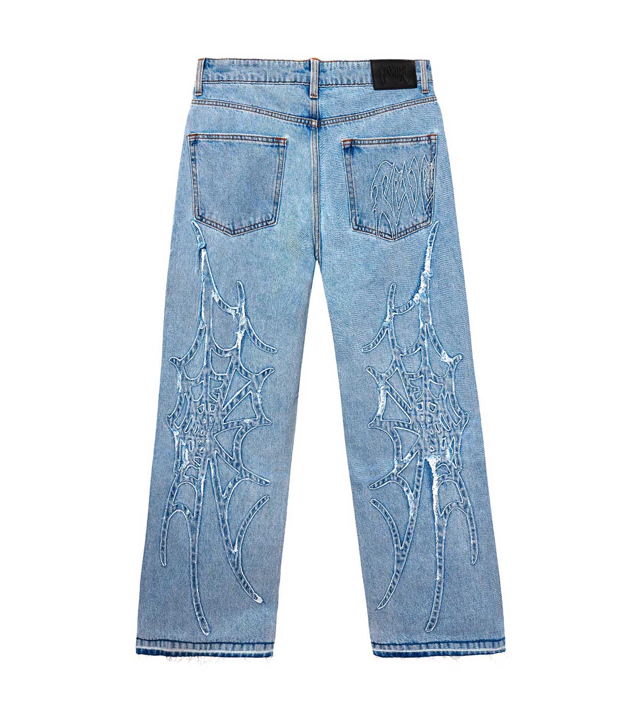 Revenge Web Denim Blue Jeans - Image 2