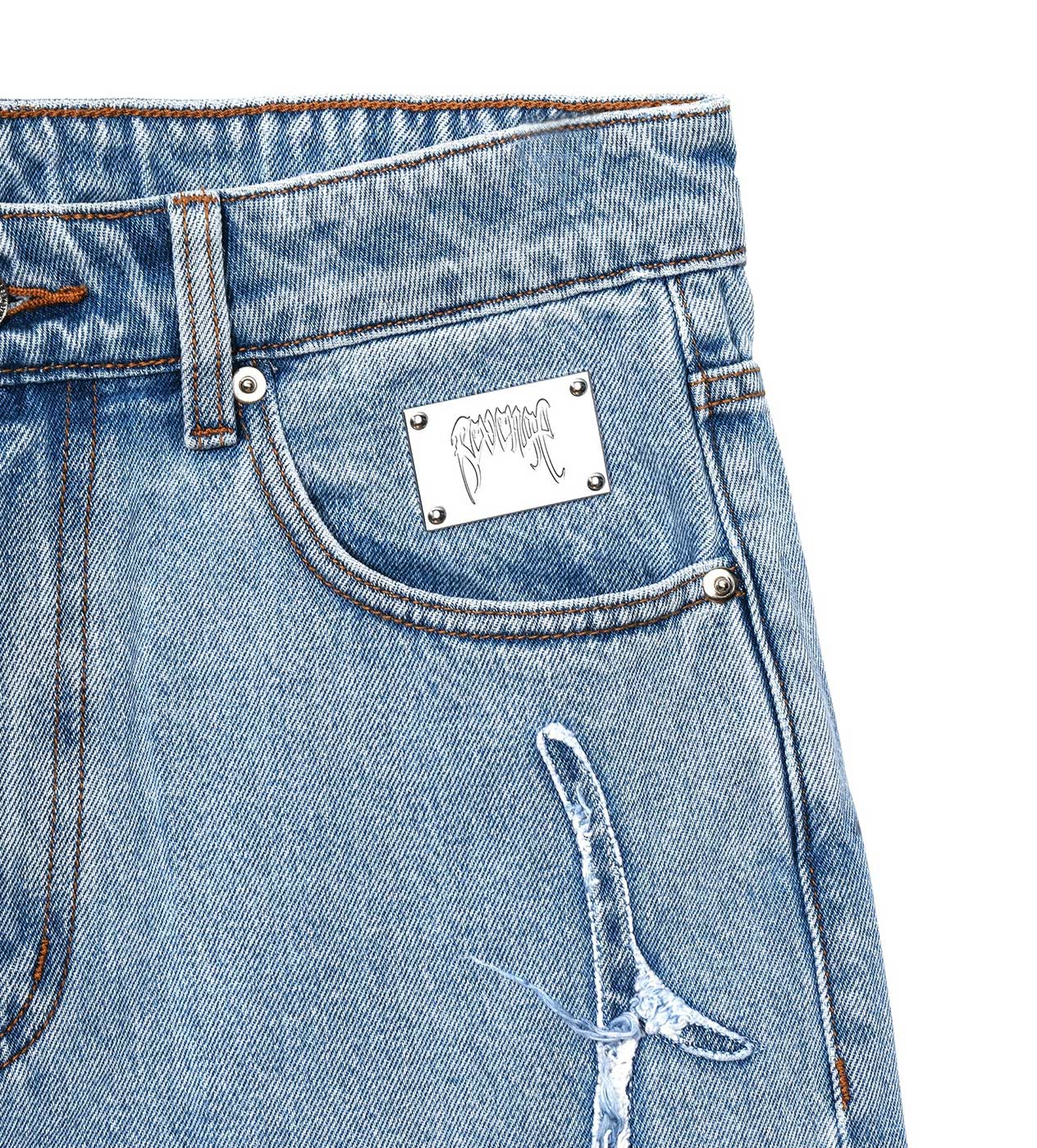 Revenge Web Denim Blue Jeans - Image 3