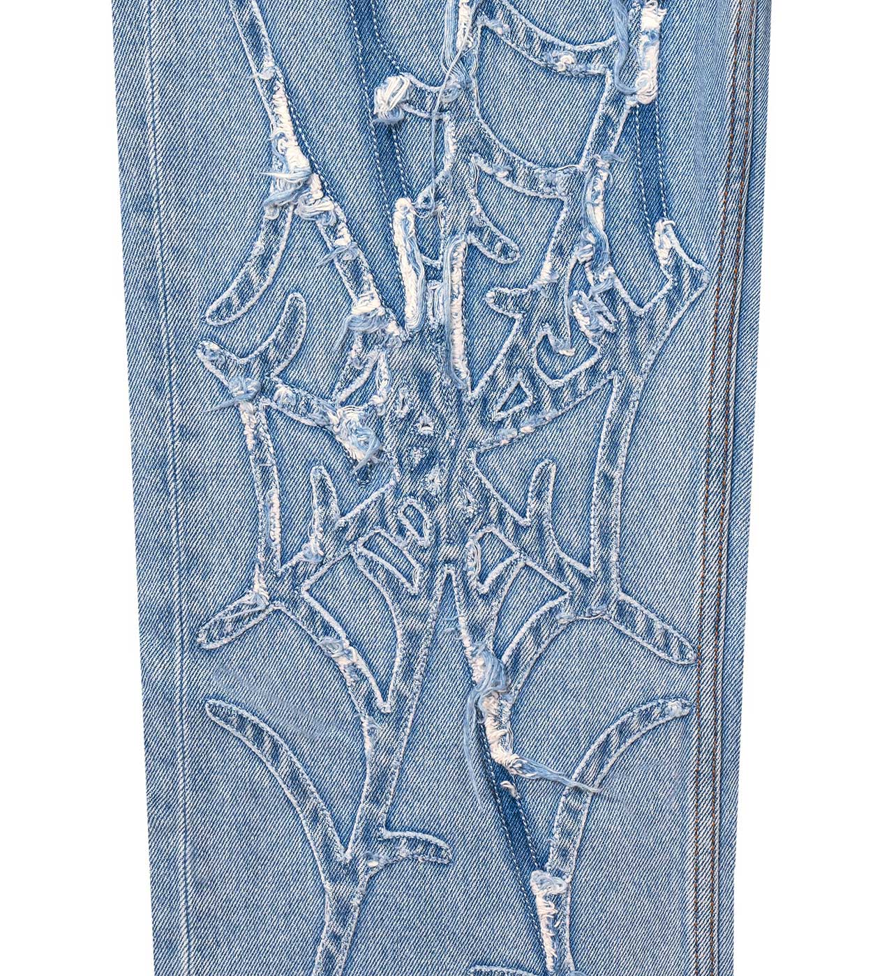 Revenge Web Denim Blue Jeans - Image 5