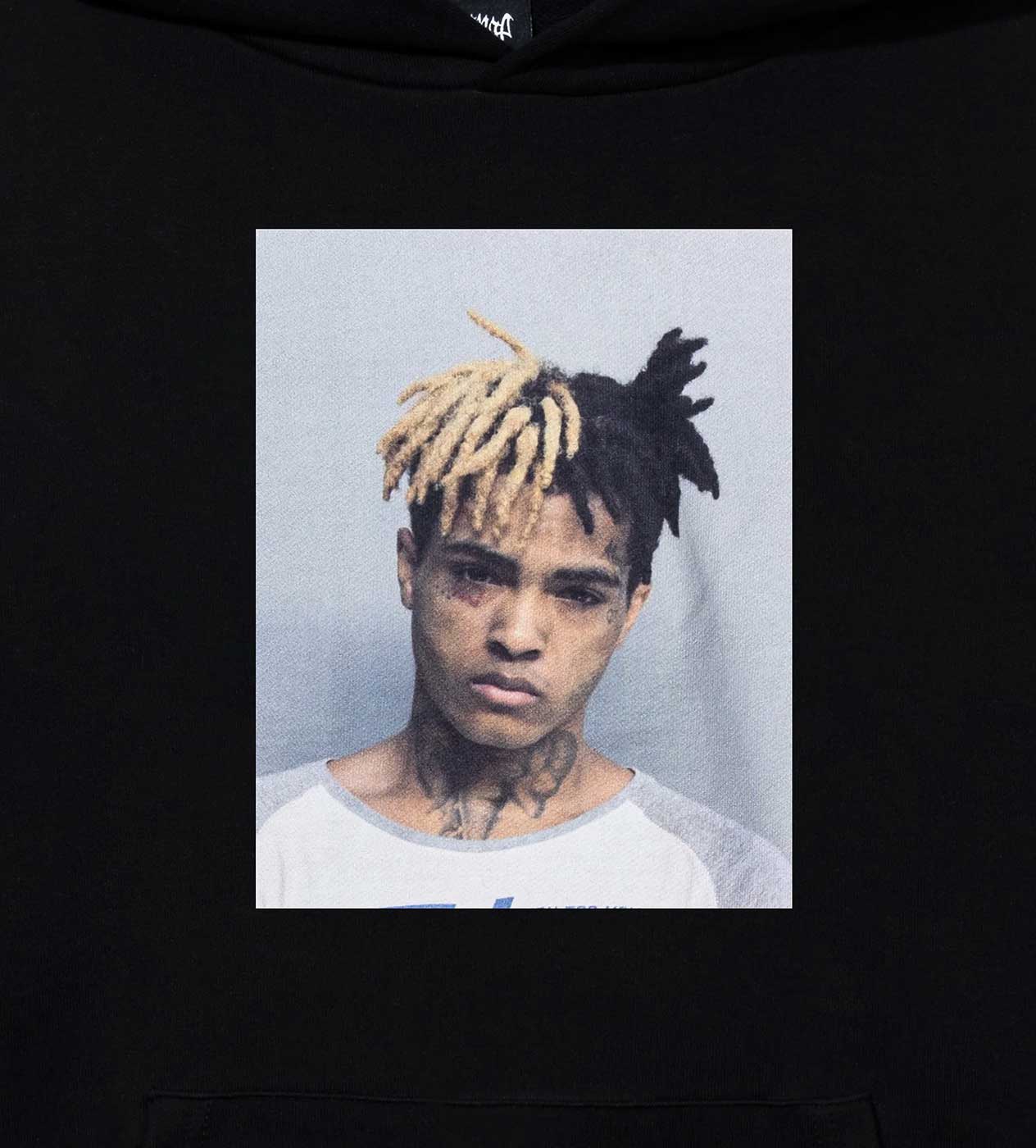 Revenge Xxxtentacion Mugshot Hoodie Black - Image 3