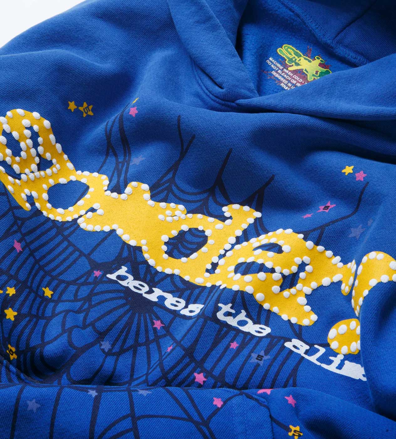 Sp5der TC Marina Hoodie Blue - Image 3