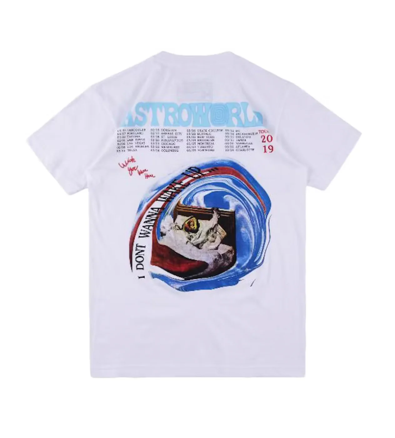 Travis Scott I Don’t Want To Wake Up White Tee - Image 2