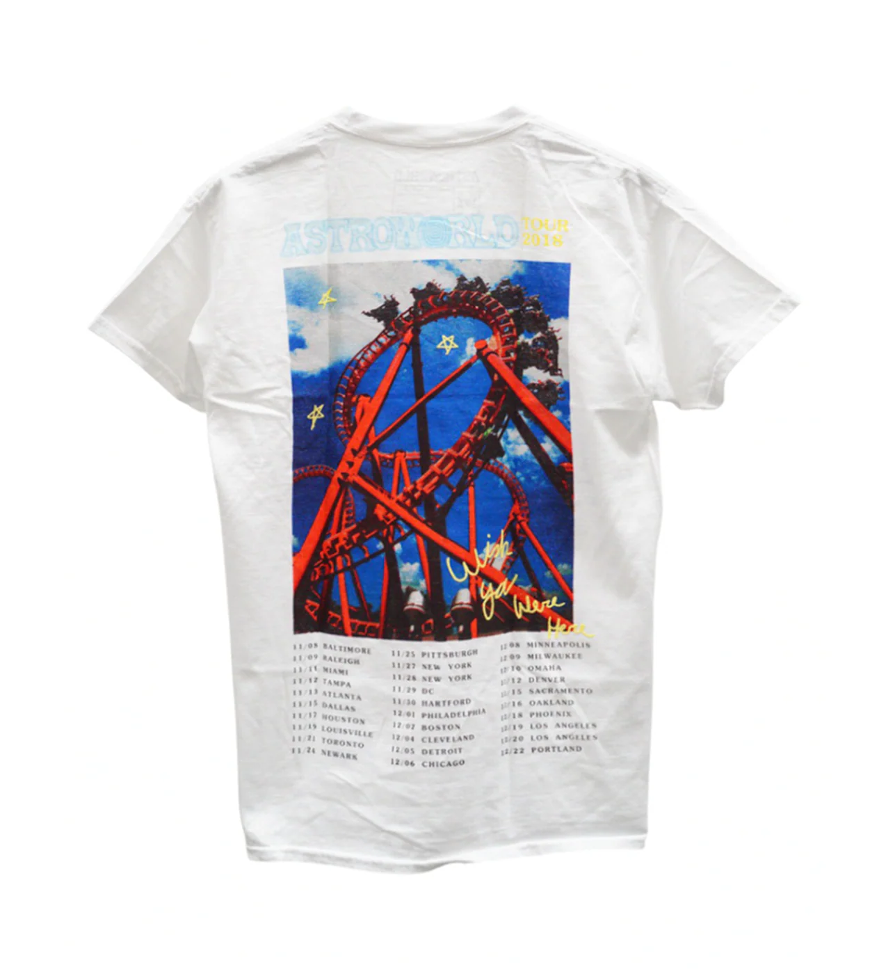 Travis Scott Rollercoaster White Tee - Image 2