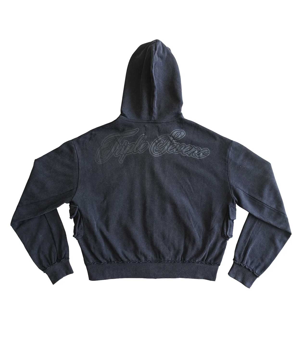 Triple Sevens Black Utility Zip Up - Image 2