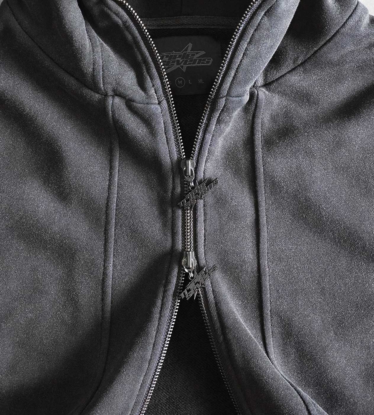 Triple Sevens Black Utility Zip Up - Image 3