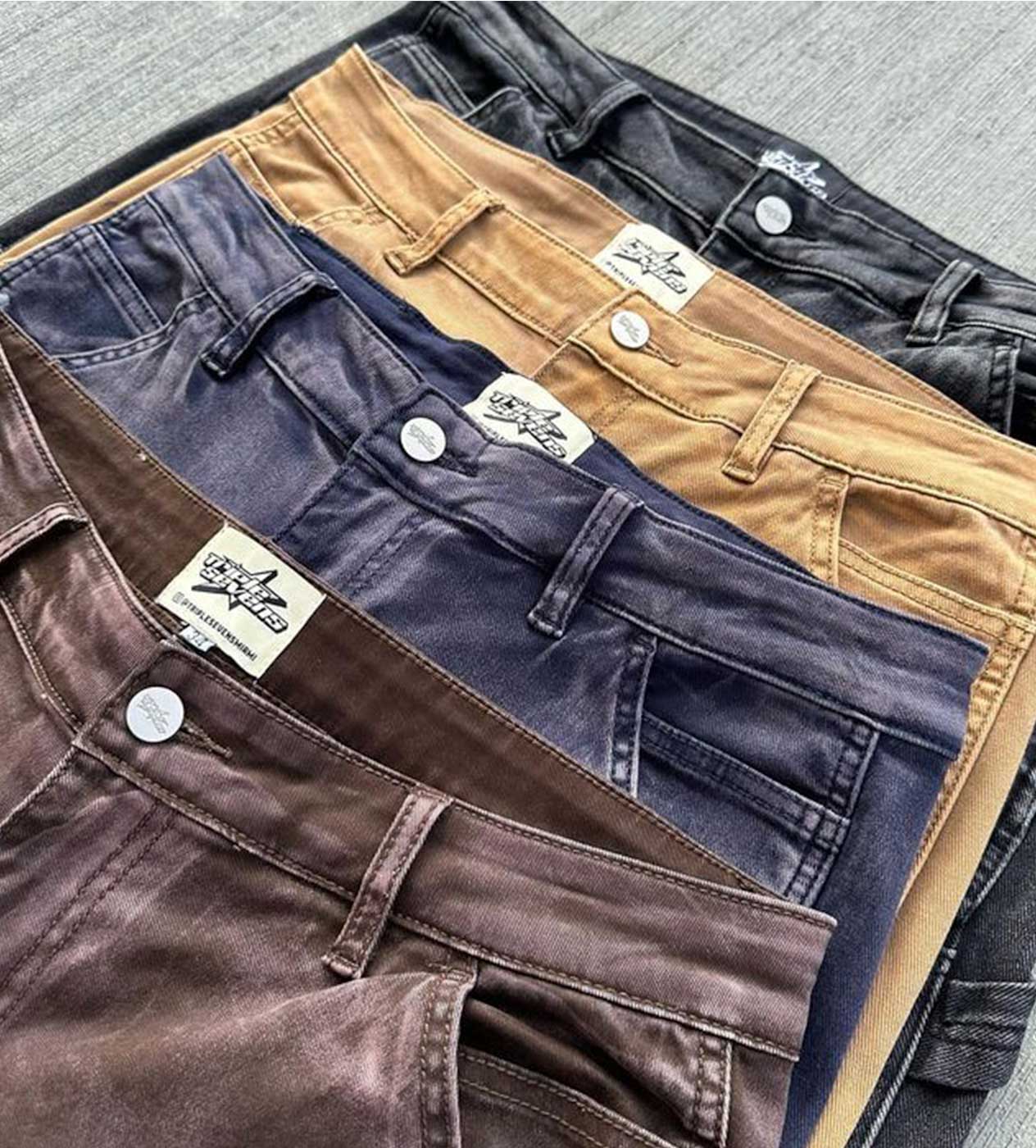 Triple Sevens Flared Denim Black - Image 3