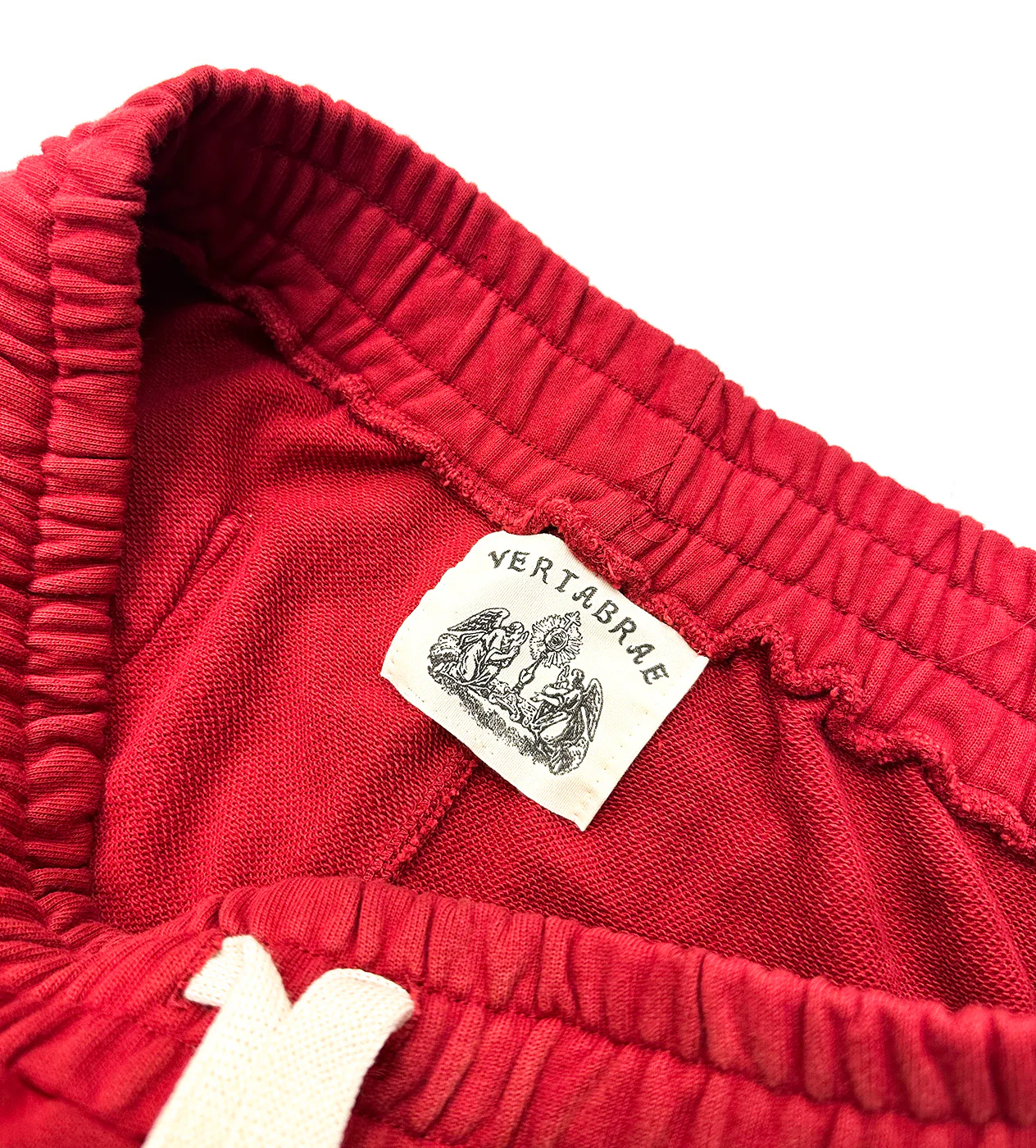 Vertabrae Red Double Emblem Shorts - Image 3